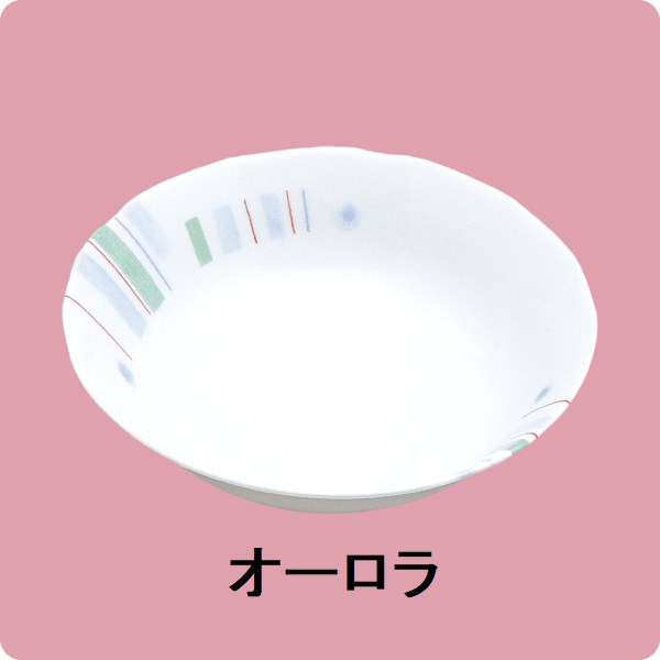 ニ・84　鏡花14cmフルーツ皿（オーロラ）