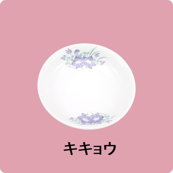 ニ・100　12cm中深皿（キキョウ）