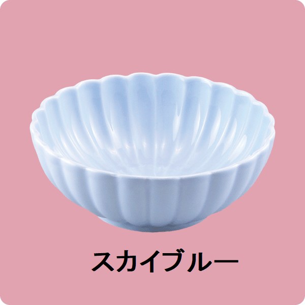【在庫限り】ニSB・102　13cmデザート鉢（スカイブルー）