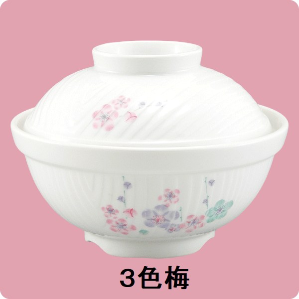 ニ・111　かやく丼(蓋)（3色梅）