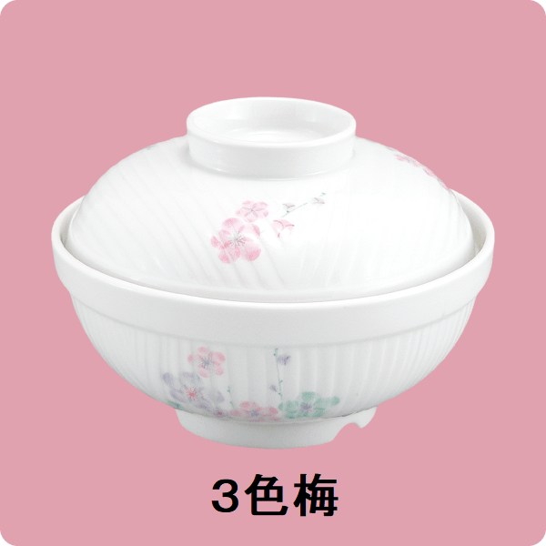 ニ・121　かやく小丼(蓋)（3色梅)