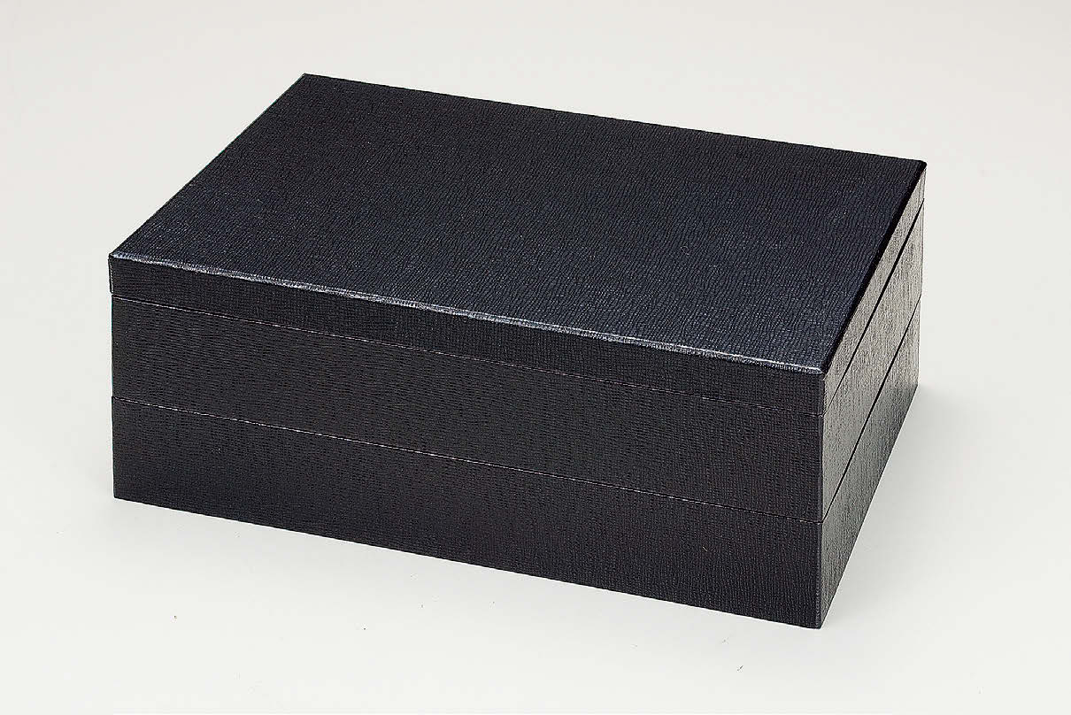 紙 長手紙重箱 黒モンブラン(小)(紙中子別売)