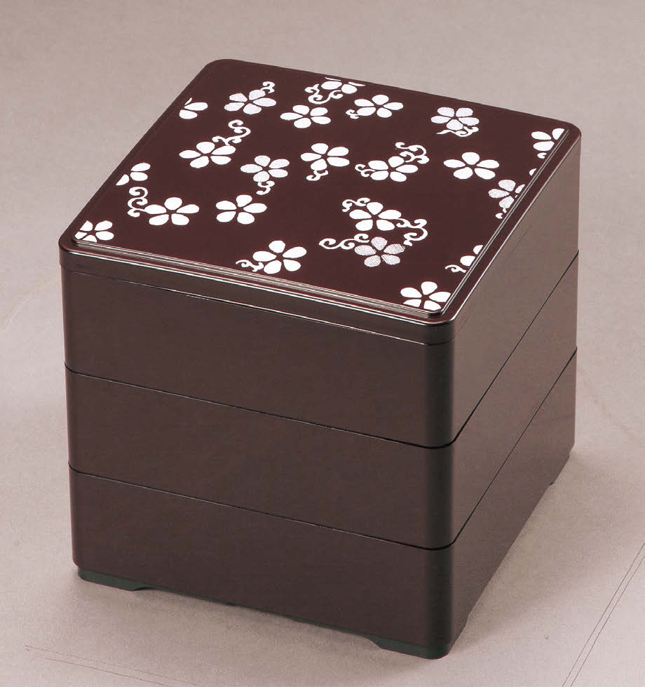 5寸重 新溜 桜吹（内黒）