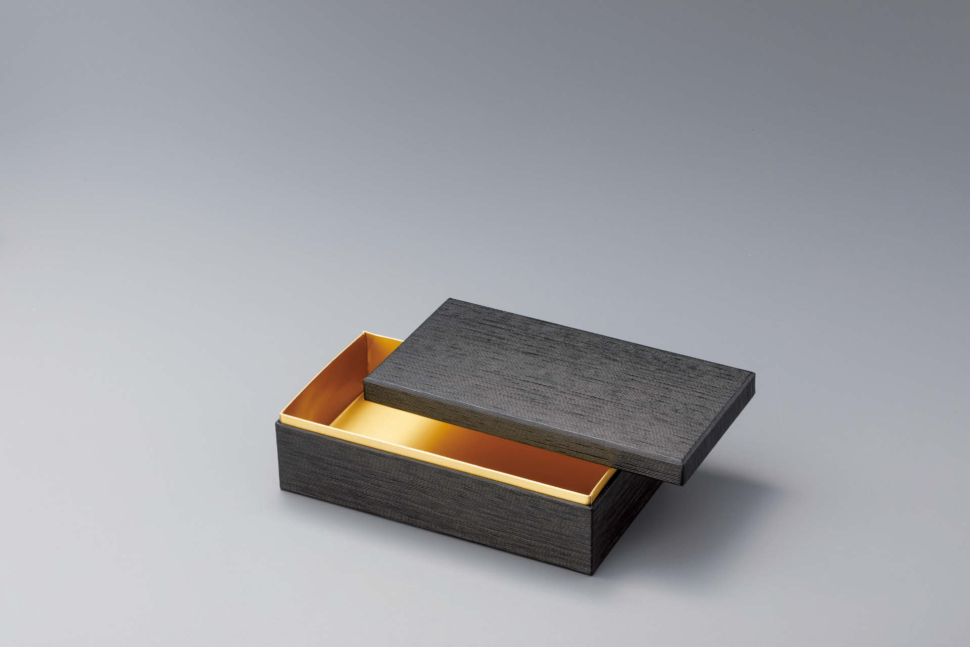 紙 6.5寸長角紙重箱 黒木目(100入)