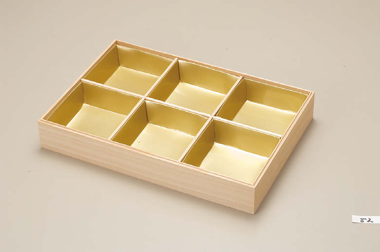 尺2寸用紙中子+木製6ッ仕切セット