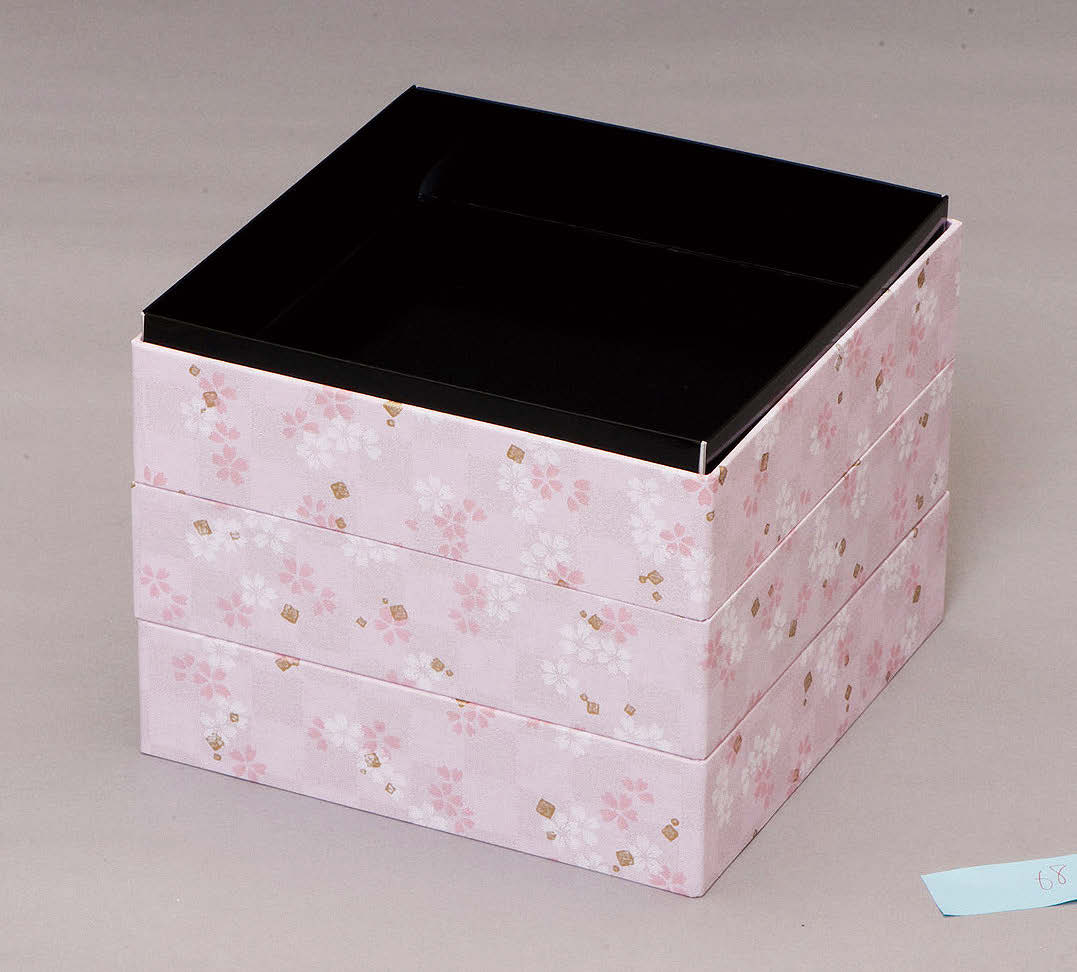 紙 低型紙重箱 金振桜